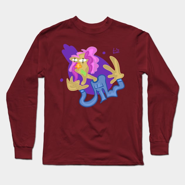 girl Long Sleeve T-Shirt by Lbkush